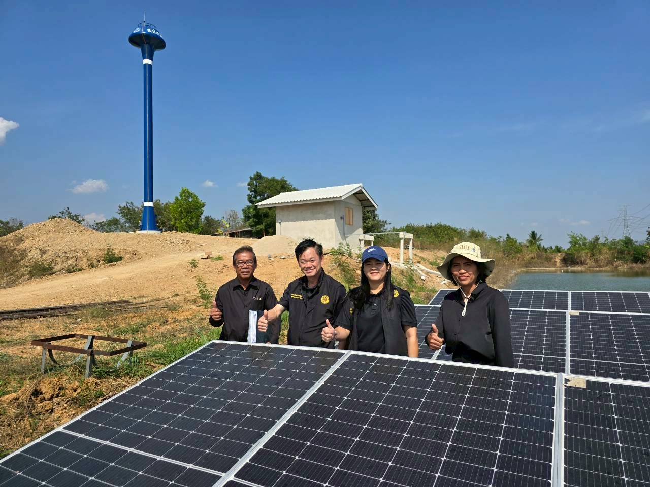 title - ส.ป.ก.เพชรบุรี ร่วมลงพื้นที่โครงการแก้ไขปัญหาที่ดินทำกินเกษตรกรสภาประชาชน 4 ภาค เพื่อติดตามความก้าวหน้าการดำเนินงานด้านการพัฒนาแหล่งน้ำในเขตปฏิรูปที่ดิน (สระ9)